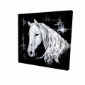 Fondo 32 x 32 in. Abstract Horse Profile View-Print on Canvas FO2791397